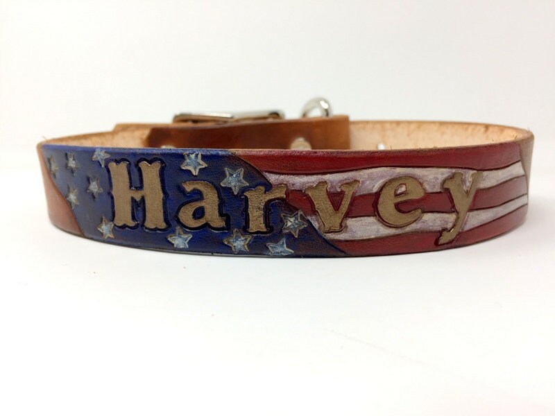 Personalized American Flag | Patriotic Dog Collars | Stars & Stripes