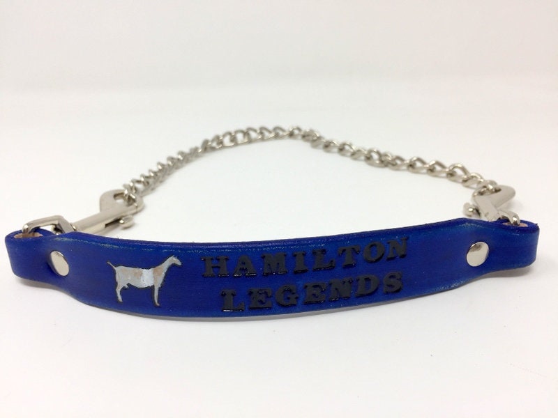 Goat Collar Custom Made to Order, Personalize it for your Goat or Club