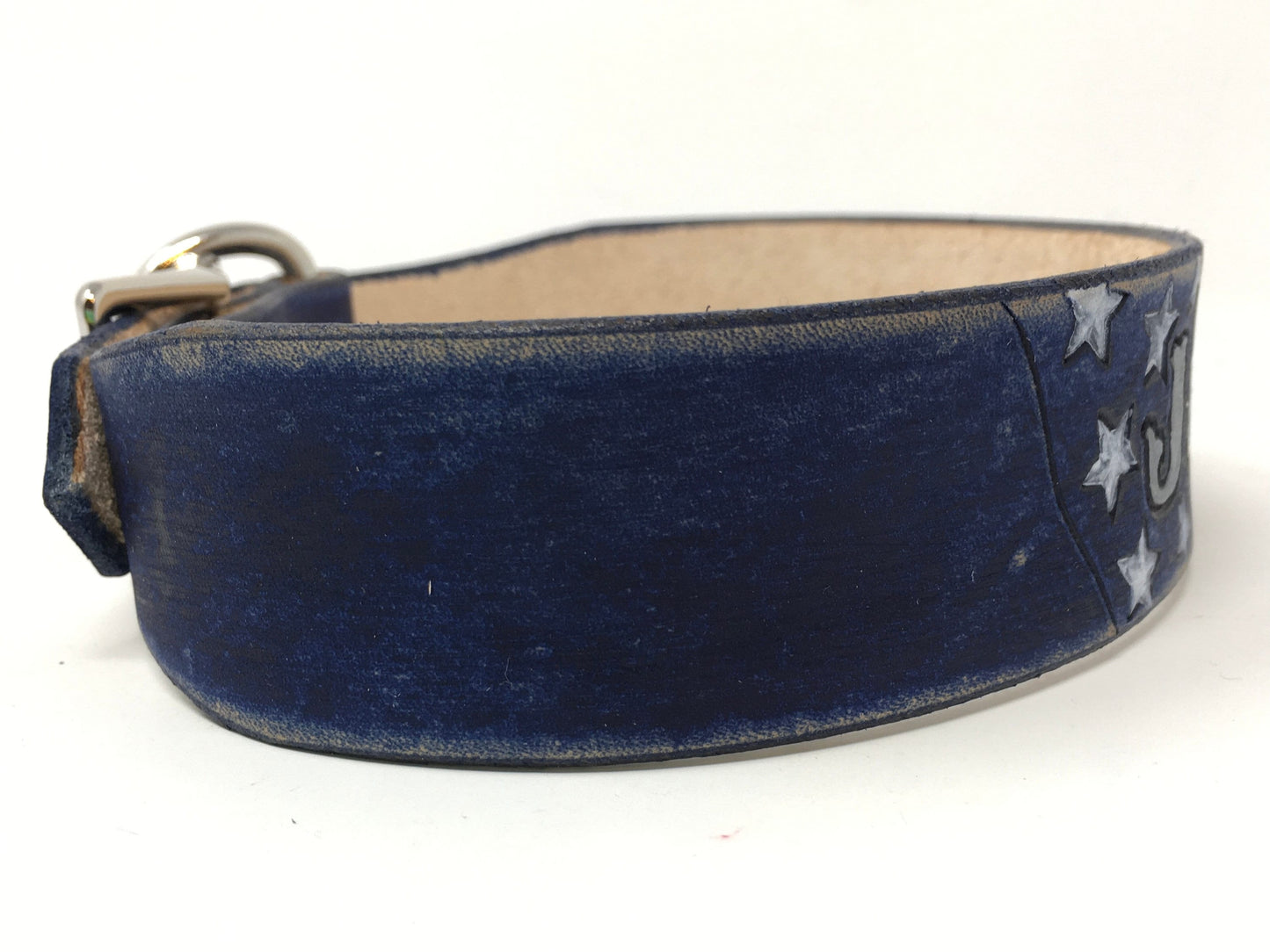 American Flag Leather Dog Collar | Patriotic Dog Collars | With Name