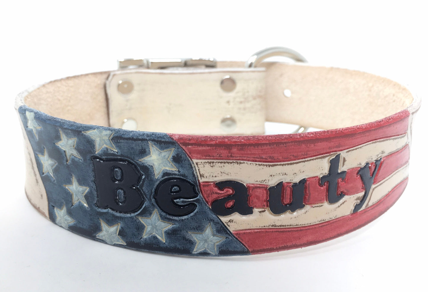 Personalized American Flag | Patriotic Dog Collars | For your large Breed
