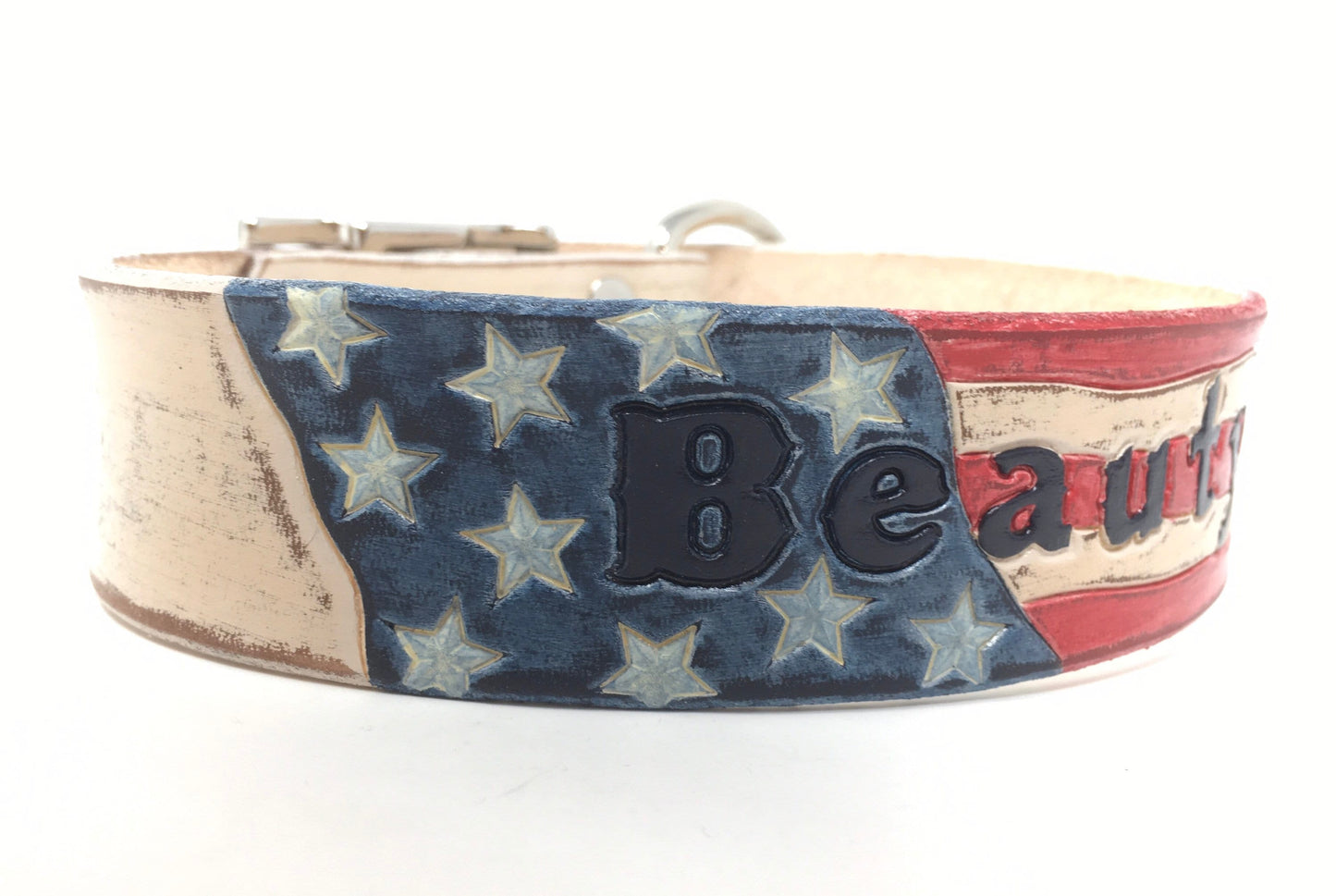 Personalized American Flag | Patriotic Dog Collars | For your large Breed
