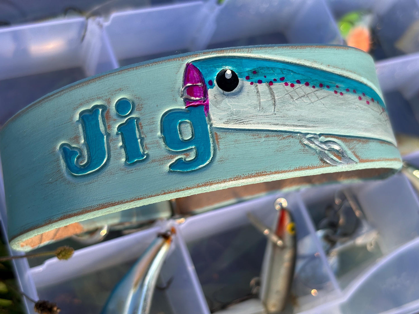 Fishing Lure Design | Outdoor Dog Collars | With Name