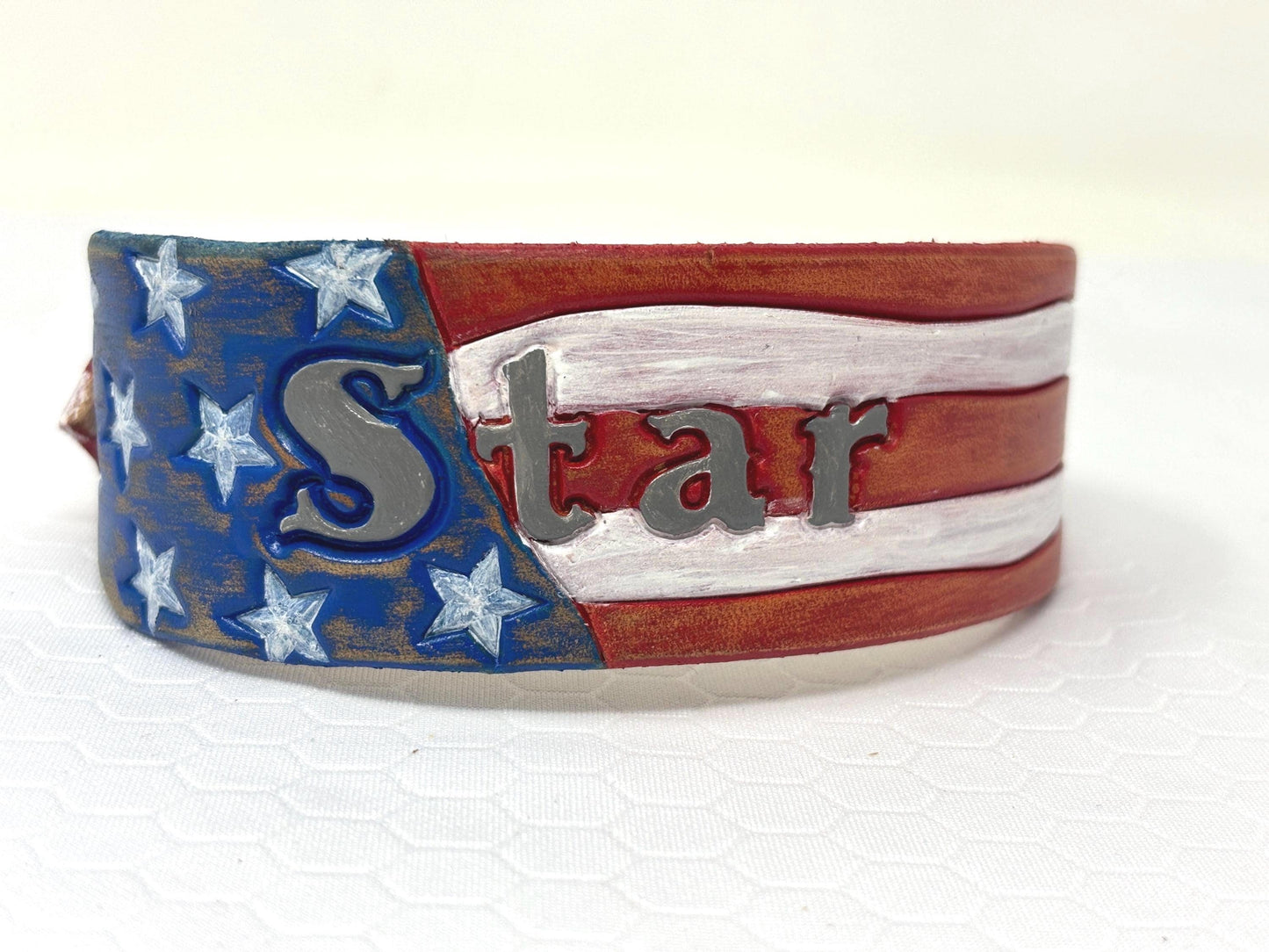 Handmade Flag Collar | Patriotic Dog Collars | Stars and Stripes