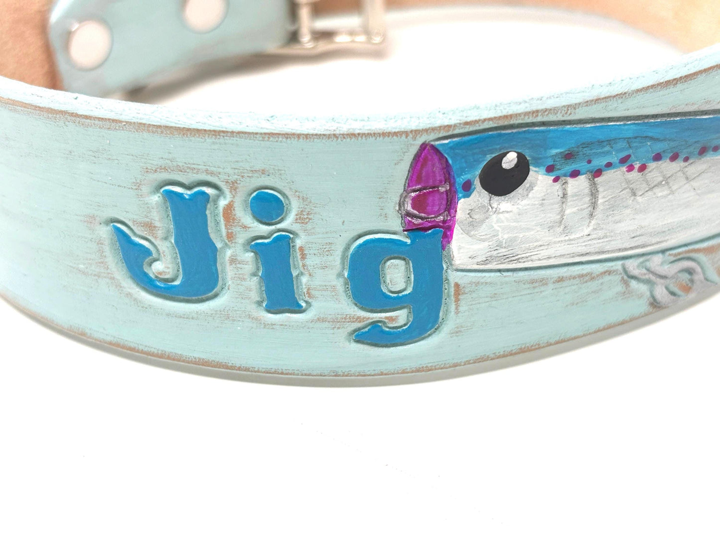 Fishing Lure Design | Outdoor Dog Collars | With Name