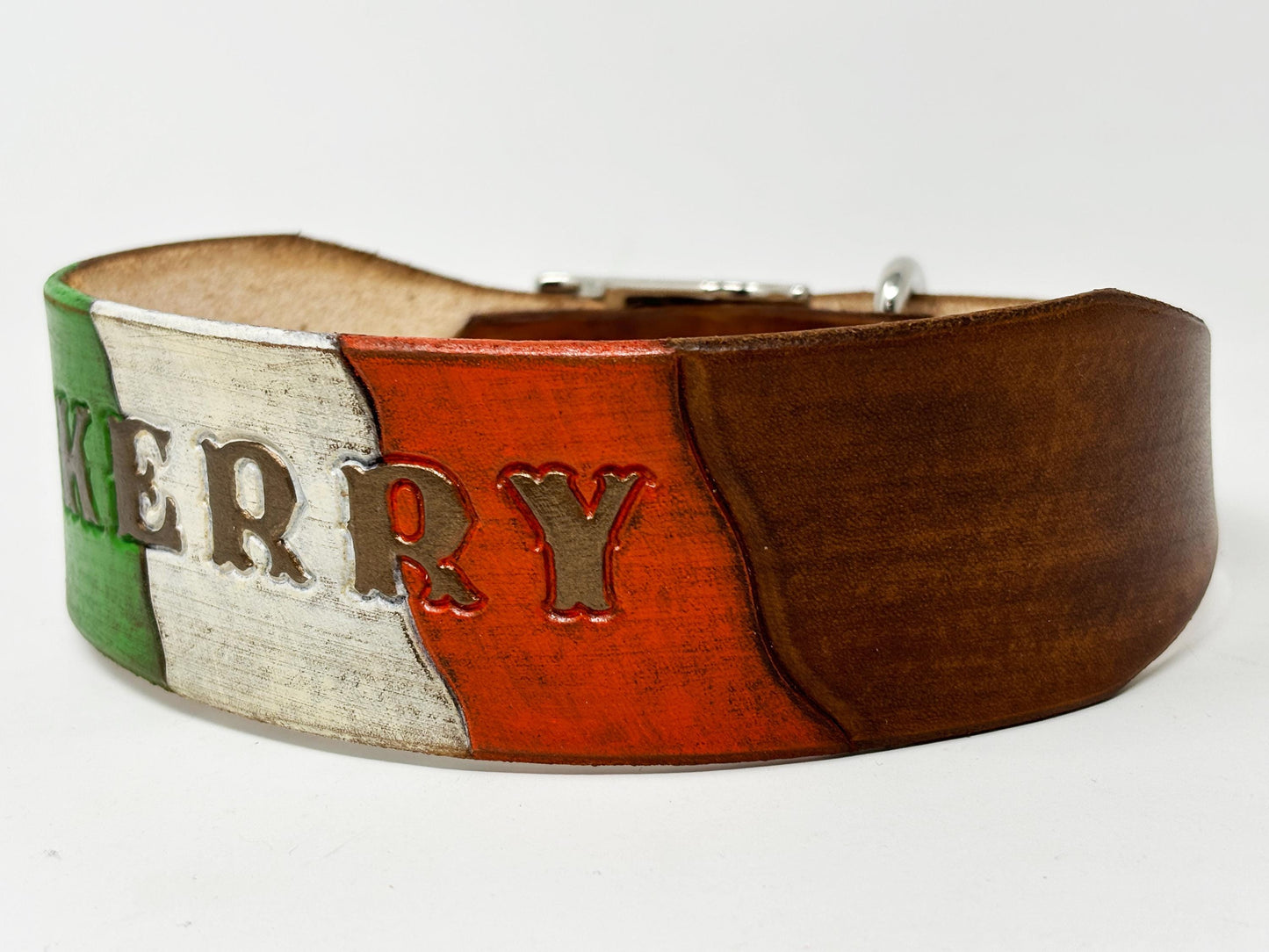 Irish Dog Collar  | World Flag Dog Collars | Personalized with Name and/or Phone Number