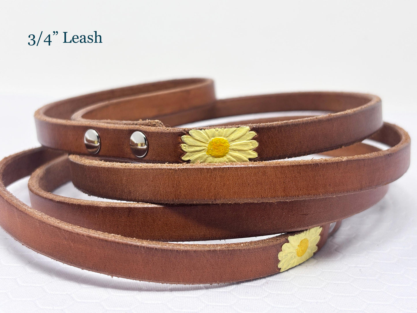 Daisy Dog Collar | Matching Dog and Owner Set | Yellow Collar, Cuff and Leash