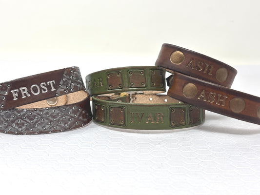 Viking Cat Collar | Armor Design | Cat Collar with Matching Cuff Bracelet