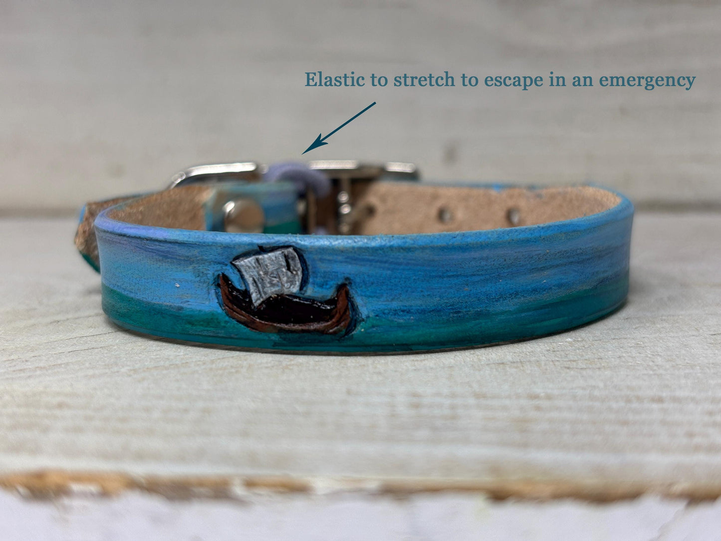 Viking Cat Collar & Matching Cuff | Handcrafted Leather Set for Cat Owners