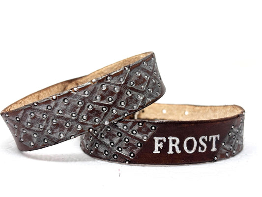 Viking Cat Collar Matching Cat and Owner Set Norse Leather Collar and Cuff Medieval Ren Faire Gift