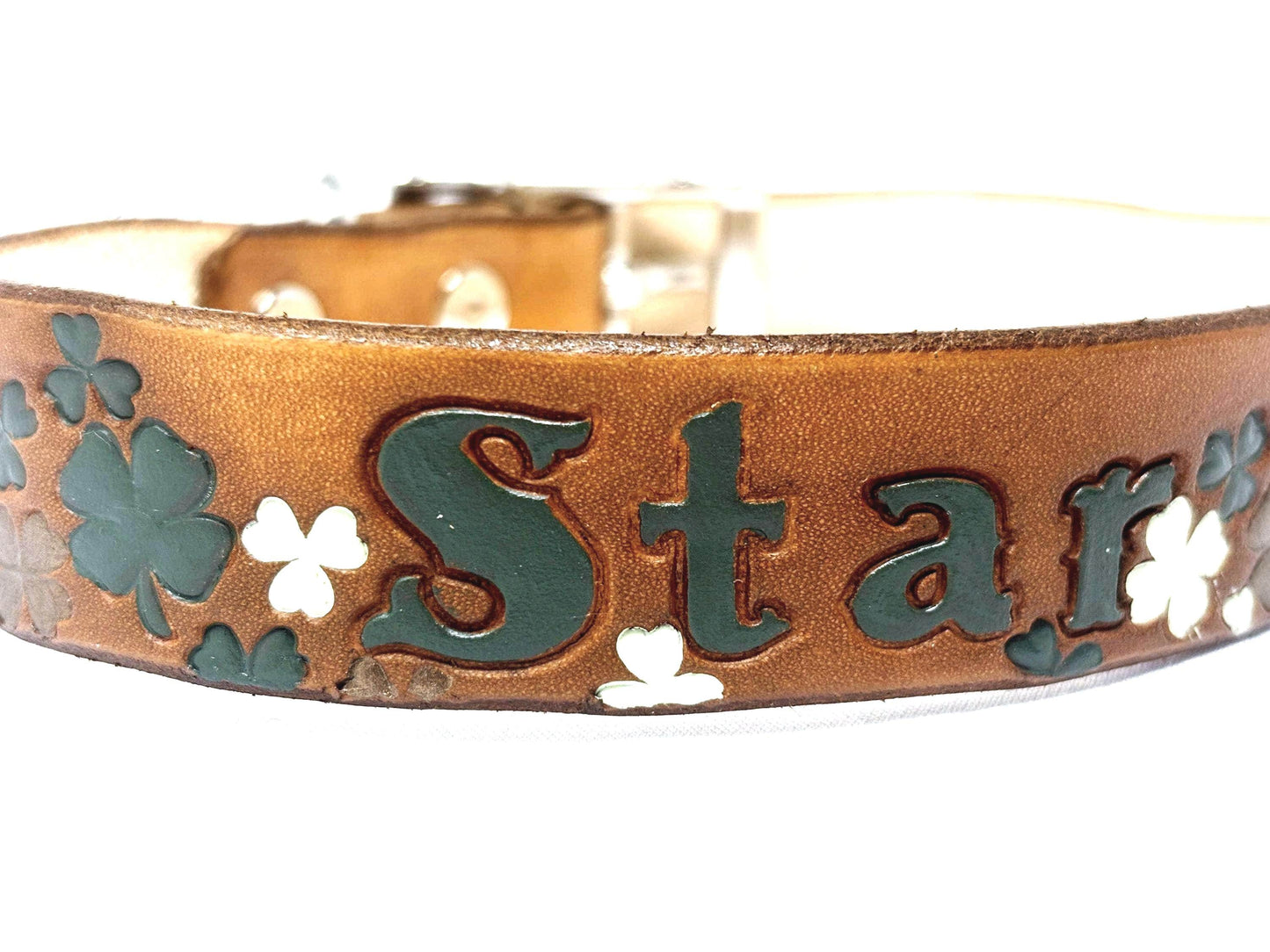 Matching Leather Set |  Irish Dog & Owner | Collar, Cuff and Leash