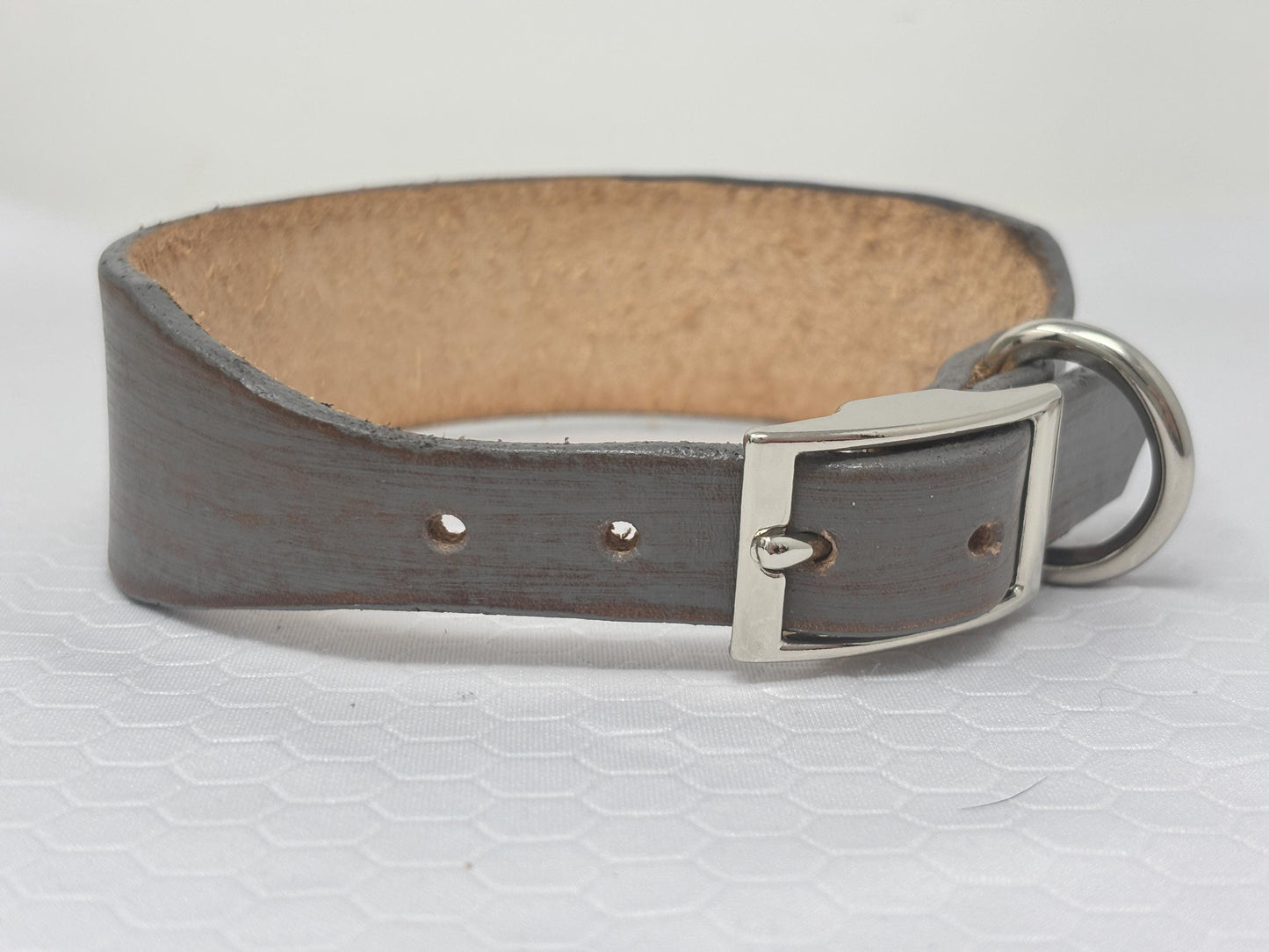 Hand-tooled American flag leather dog collar | Patriotic dog collar | custom USA name collar for dogs