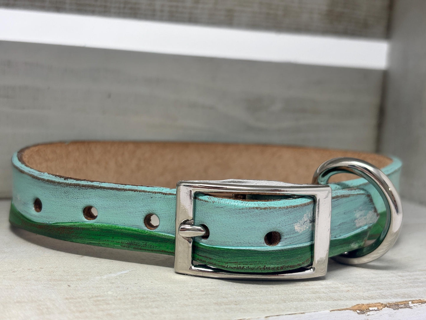 Herding Dog Collar | Personalized Leather Collar | Sheep Design | Border Collie | Custom Name Collar