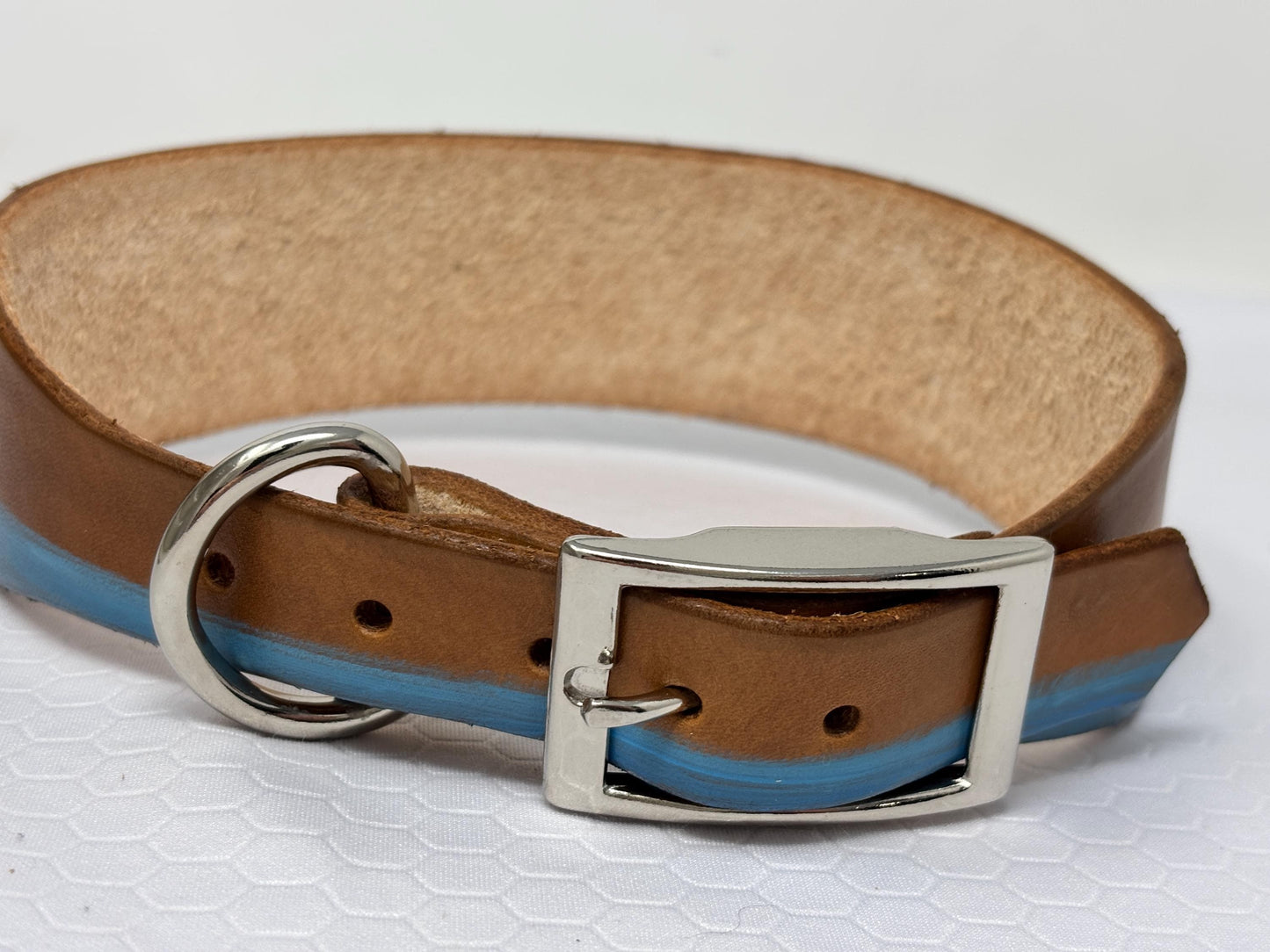 Leather Dog Collar with Duck Design | For water fowl dogs | Hunting Pups
